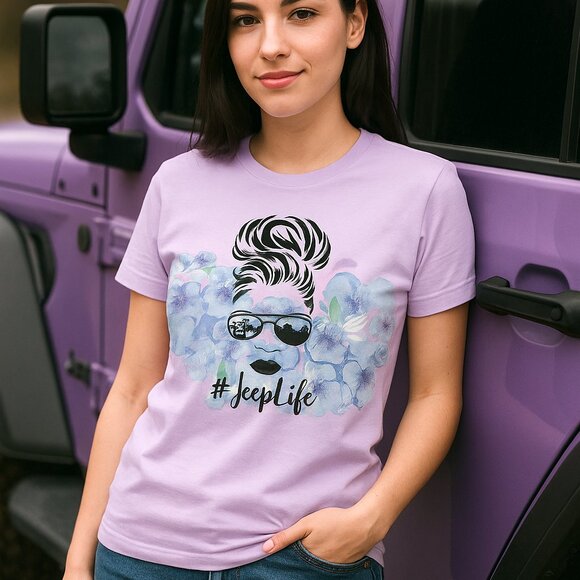 JeepLife Women's Graphic Tee Shirt #JeepLife SUV Lover XS-5XL, Adventure, Comfy - Picture 1 of 8